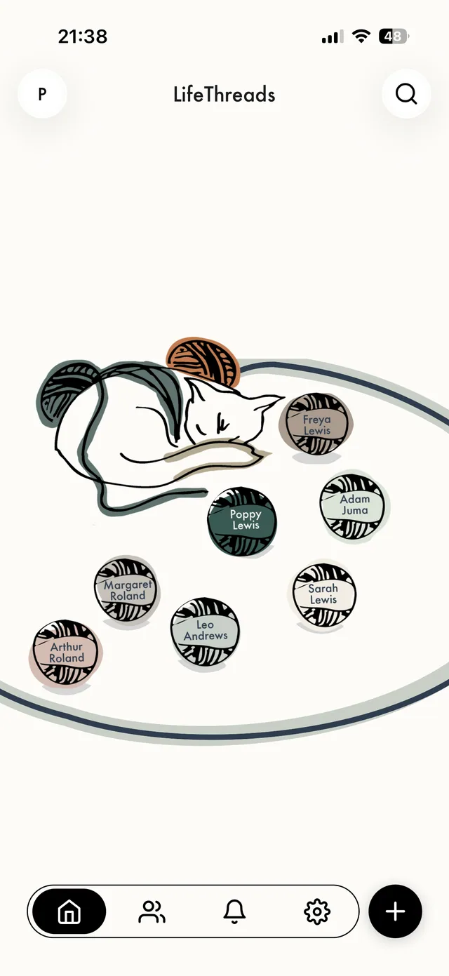 LifeThreads App Illustration
