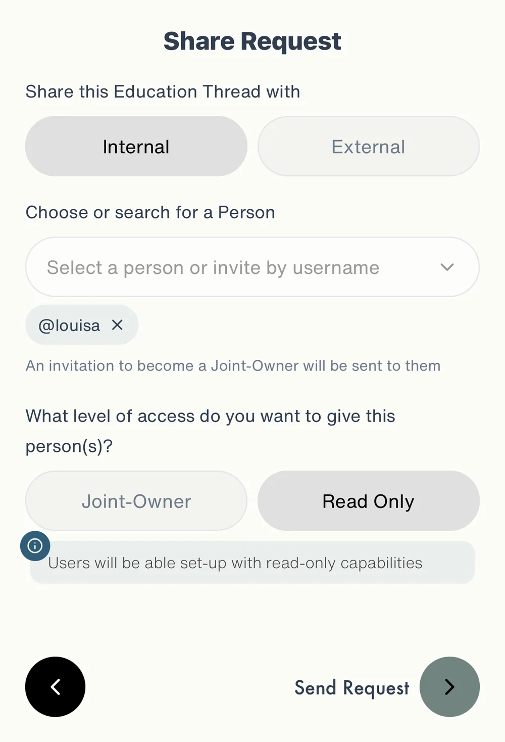Internal Share